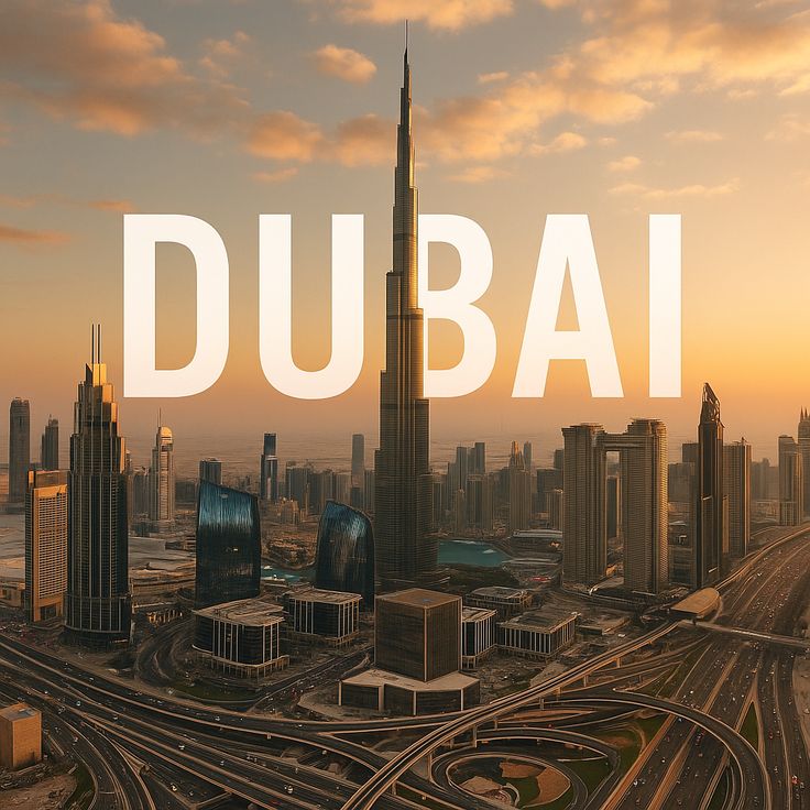 Dubai skyline at sunset with Burj Khalifa – representing career opportunities and high-paying jobs in Dubai.