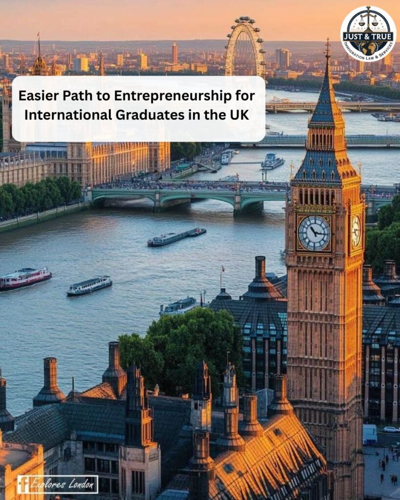 London cityscape featuring Big Ben and the River Thames, representing business and entrepreneurial opportunities for international graduates in the UK.