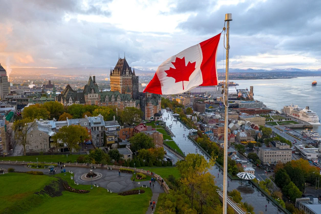 Canada Flag just and true Immigaration