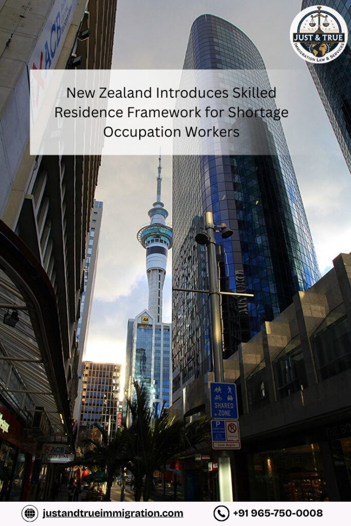New Zealand introduces a Skilled Residence Framework offering a clear residency pathway for shortage occupation workers across healthcare, construction, and technical sectors.