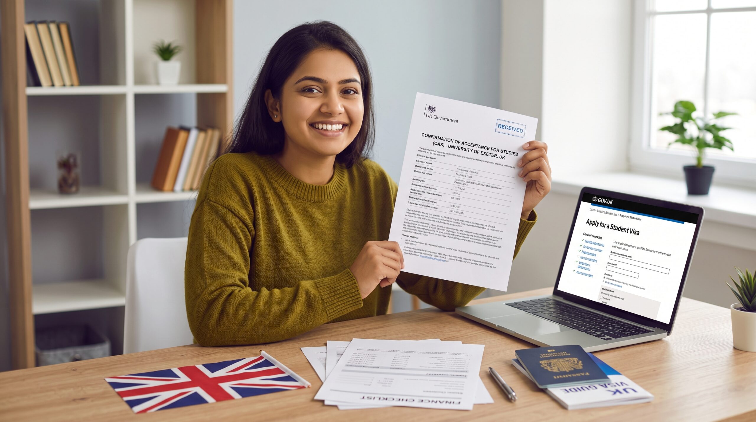 Received Your UK CAS